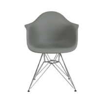 Emma and Oliver Plastic Chair with Chrome Base