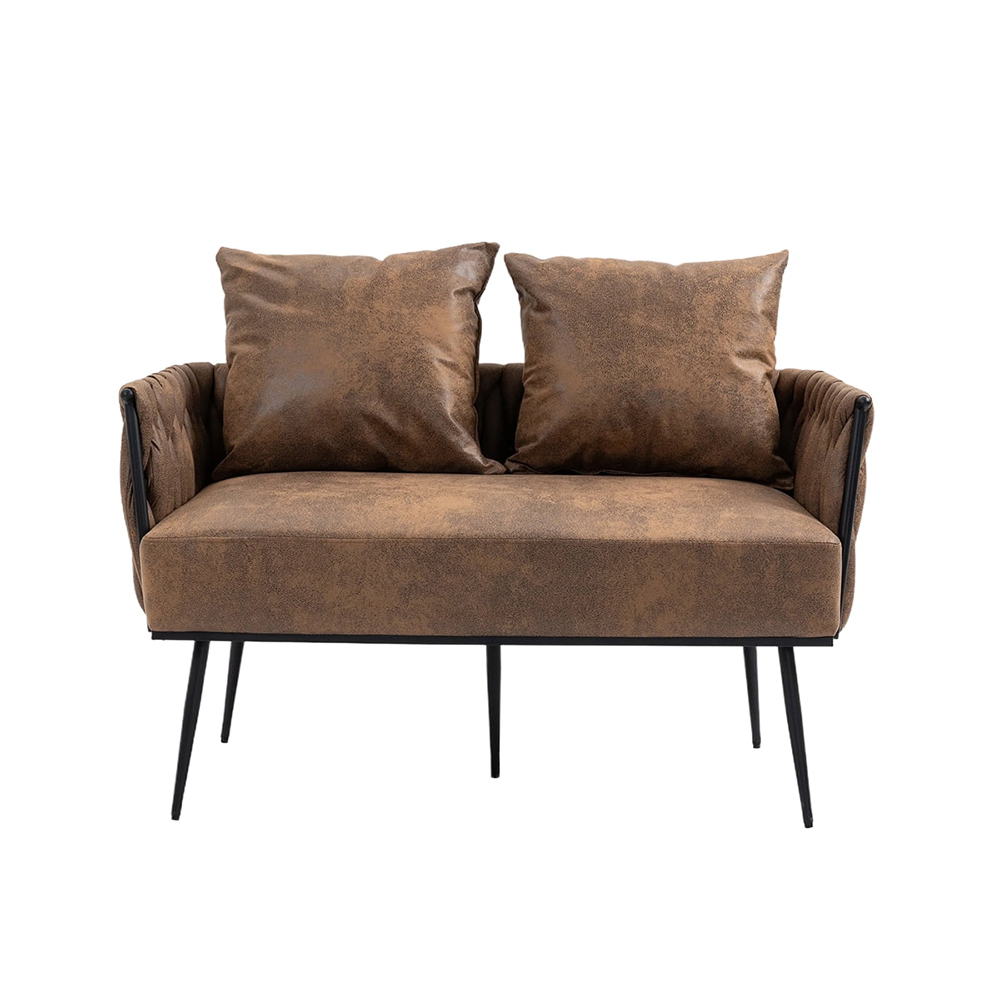 Modern Loveseat Sofa Chair, Upholstered Accent